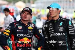 Max Verstappen (NLD), Red Bull Racing and George Russell (GBR), Mercedes AMG F1  04.06.2023. Formula 1 World Championship, Rd 8, Spanish Grand Prix, Barcelona, Spain, Race Day.