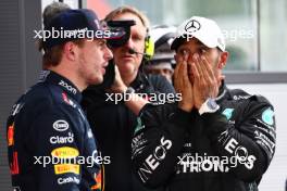 1st place Max Verstappen (NLD) Red Bull Racing and 2nd place Lewis Hamilton (GBR) Mercedes AMG F1. 04.06.2023. Formula 1 World Championship, Rd 8, Spanish Grand Prix, Barcelona, Spain, Race Day.