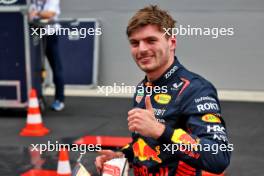 Max Verstappen (NLD) Red Bull Racing celebrates his pole position in qualifying parc ferme. 03.06.2023. Formula 1 World Championship, Rd 8, Spanish Grand Prix, Barcelona, Spain, Qualifying Day.