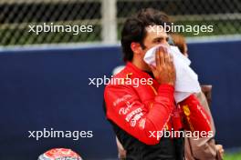 Carlos Sainz Jr (ESP) Ferrari, second position, in qualifying parc ferme. 03.06.2023. Formula 1 World Championship, Rd 8, Spanish Grand Prix, Barcelona, Spain, Qualifying Day.