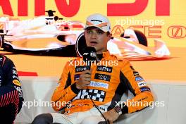 Lando Norris (GBR) McLaren in the post qualifying FIA Press Conference. 03.06.2023. Formula 1 World Championship, Rd 8, Spanish Grand Prix, Barcelona, Spain, Qualifying Day.