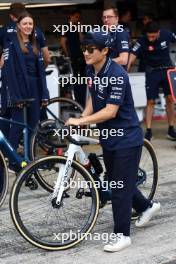 Yuki Tsunoda (JPN) AlphaTauri on his bicycle. 01.06.2023. Formula 1 World Championship, Rd 8, Spanish Grand Prix, Barcelona, Spain, Preparation Day.