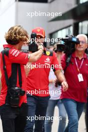 Carlos Sainz Jr (ESP) Ferrari - videographer. 01.06.2023. Formula 1 World Championship, Rd 8, Spanish Grand Prix, Barcelona, Spain, Preparation Day.