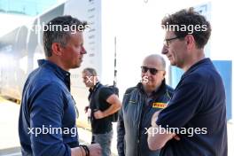 (L to R): Marcin Budkowski (POL) with Mattia Binotto (ITA). 07.07.2023. Formula 1 World Championship, Rd 11, British Grand Prix, Silverstone, England, Practice Day.