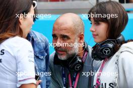Pep Guardiola (ESP) Manchester City Football Manager on the grid. 09.07.2023. Formula 1 World Championship, Rd 11, British Grand Prix, Silverstone, England, Race Day.