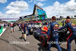 Max Verstappen (NLD) Red Bull Racing RB19 on the grid. 09.07.2023. Formula 1 World Championship, Rd 11, British Grand Prix, Silverstone, England, Race Day.