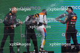 Lewis Hamilton (GBR) Mercedes AMG F1 with Max Verstappen (NLD) Red Bull Racing. 09.07.2023. Formula 1 World Championship, Rd 11, British Grand Prix, Silverstone, England, Race Day.