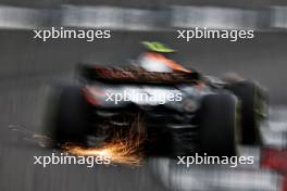 Lando Norris (GBR) McLaren MCL60 sends sparks flying. 08.07.2023. Formula 1 World Championship, Rd 11, British Grand Prix, Silverstone, England, Qualifying Day.