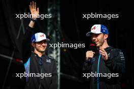 Pierre Gasly (FRA), Alpine F1 Team and Esteban Ocon (FRA), Alpine F1 Team  08.07.2023. Formula 1 World Championship, Rd 11, British Grand Prix, Silverstone, England, Qualifying Day.