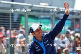 Alexander Albon (THA) Williams Racing on the drivers' parade. 09.07.2023. Formula 1 World Championship, Rd 11, British Grand Prix, Silverstone, England, Race Day.