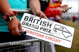 Circuit atmosphere - signed circuit sign. 09.07.2023. Formula 1 World Championship, Rd 11, British Grand Prix, Silverstone, England, Race Day.