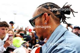 Lewis Hamilton (GBR) Mercedes AMG F1 with fans. 09.07.2023. Formula 1 World Championship, Rd 11, British Grand Prix, Silverstone, England, Race Day.