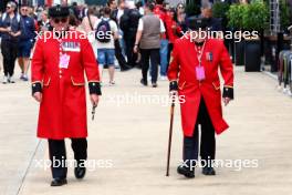 Paddock atmosphere - Chelsea Pensioners. 06.07.2023. Formula 1 World Championship, Rd 11, British Grand Prix, Silverstone, England, Preparation Day.