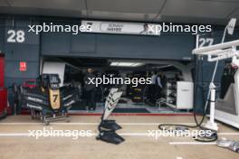The fictional APXGP pit garages, in place for the forthcoming Apple movie 06.07.2023. Formula 1 World Championship, Rd 11, British Grand Prix, Silverstone, England, Preparation Day.