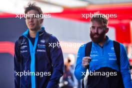 (L to R): Alexander Albon (THA) Williams Racing with Patrick Harding (GBR) Williams Racing Personal Trainer. 06.07.2023. Formula 1 World Championship, Rd 11, British Grand Prix, Silverstone, England, Preparation Day.