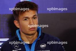 Alexander Albon (THA) Williams Racing in the FIA Press Conference. 06.07.2023. Formula 1 World Championship, Rd 11, British Grand Prix, Silverstone, England, Preparation Day.