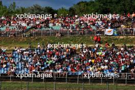 Circuit atmosphere - fans in the grandstand. 21.07.2023. Formula 1 World Championship, Rd 12, Hungarian Grand Prix, Budapest, Hungary, Practice Day.