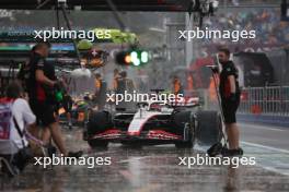 Kevin Magnussen (DEN) Haas VF-23 in the pits. 21.07.2023. Formula 1 World Championship, Rd 12, Hungarian Grand Prix, Budapest, Hungary, Practice Day.