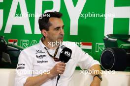Dave Robson (GBR) Williams Racing Head of Vehicle Performance in the FIA Press Conference. 21.07.2023. Formula 1 World Championship, Rd 12, Hungarian Grand Prix, Budapest, Hungary, Practice Day.
