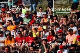Circuit atmosphere - fans in the grandstand. 21.07.2023. Formula 1 World Championship, Rd 12, Hungarian Grand Prix, Budapest, Hungary, Practice Day.