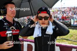 Zhou Guanyu (CHN) Alfa Romeo F1 Team on the grid. 23.07.2023. Formula 1 World Championship, Rd 12, Hungarian Grand Prix, Budapest, Hungary, Race Day.