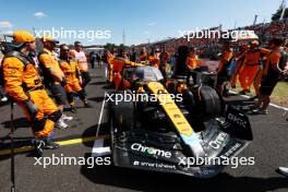 Lando Norris (GBR) McLaren MCL60 on the grid. 23.07.2023. Formula 1 World Championship, Rd 12, Hungarian Grand Prix, Budapest, Hungary, Race Day.