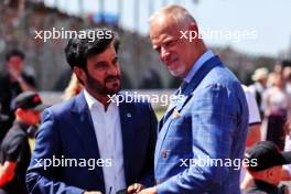 (L to R): Mohammed Bin Sulayem (UAE) FIA President with Adam Schmidt (HUN) Secretary of State for Sports on the grid. 23.07.2023. Formula 1 World Championship, Rd 12, Hungarian Grand Prix, Budapest, Hungary, Race Day.