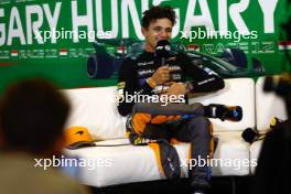 Lando Norris (GBR) McLaren in the post race FIA Press Conference. 23.07.2023. Formula 1 World Championship, Rd 12, Hungarian Grand Prix, Budapest, Hungary, Race Day.
