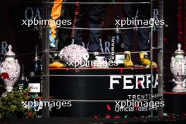 The broken trophy of race winner Max Verstappen (NLD) Red Bull Racing on the podium. 23.07.2023. Formula 1 World Championship, Rd 12, Hungarian Grand Prix, Budapest, Hungary, Race Day.