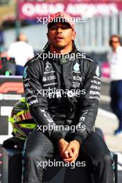 Pole sitter Lewis Hamilton (GBR) Mercedes AMG F1 in qualifying parc ferme. 22.07.2023. Formula 1 World Championship, Rd 12, Hungarian Grand Prix, Budapest, Hungary, Qualifying Day.