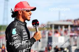 Psitr Lewis Hamilton (GBR) Mercedes AMG F1 in qualifying parc ferme. 22.07.2023. Formula 1 World Championship, Rd 12, Hungarian Grand Prix, Budapest, Hungary, Qualifying Day.