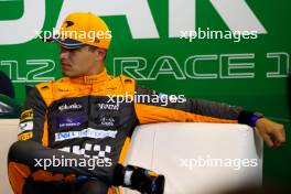 Lando Norris (GBR) McLaren in the post qualifying FIA Press Conference. 22.07.2023. Formula 1 World Championship, Rd 12, Hungarian Grand Prix, Budapest, Hungary, Qualifying Day.