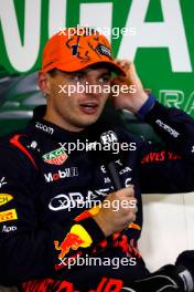 Max Verstappen (NLD) Red Bull Racing in the post qualifying FIA Press Conference. 22.07.2023. Formula 1 World Championship, Rd 12, Hungarian Grand Prix, Budapest, Hungary, Qualifying Day.