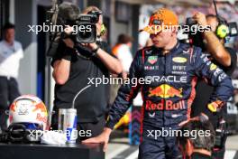 Second placed Max Verstappen (NLD) Red Bull Racing in qualifying parc ferme. 22.07.2023. Formula 1 World Championship, Rd 12, Hungarian Grand Prix, Budapest, Hungary, Qualifying Day.