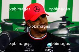 Lewis Hamilton (GBR) Mercedes AMG F1 in the post qualifying FIA Press Conference. 22.07.2023. Formula 1 World Championship, Rd 12, Hungarian Grand Prix, Budapest, Hungary, Qualifying Day.