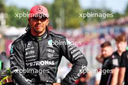 Pole sitter Lewis Hamilton (GBR) Mercedes AMG F1 in qualifying parc ferme. 22.07.2023. Formula 1 World Championship, Rd 12, Hungarian Grand Prix, Budapest, Hungary, Qualifying Day.