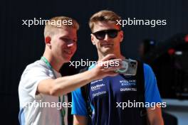 Logan Sargeant (USA) Williams Racing with fan. 22.07.2023. Formula 1 World Championship, Rd 12, Hungarian Grand Prix, Budapest, Hungary, Qualifying Day.