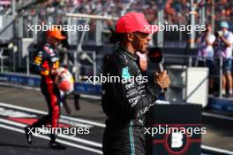 Lewis Hamilton (GBR), Mercedes AMG F1  and Max Verstappen (NLD), Red Bull Racing  22.07.2023. Formula 1 World Championship, Rd 12, Hungarian Grand Prix, Budapest, Hungary, Qualifying Day.
