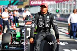 Pole sitter Lewis Hamilton (GBR) Mercedes AMG F1 in qualifying parc ferme. 22.07.2023. Formula 1 World Championship, Rd 12, Hungarian Grand Prix, Budapest, Hungary, Qualifying Day.