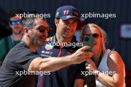 Sergio Perez (MEX) Red Bull Racing with fans. 22.07.2023. Formula 1 World Championship, Rd 12, Hungarian Grand Prix, Budapest, Hungary, Qualifying Day.