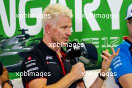 Nico Hulkenberg (GER) Haas F1 Team in the FIA Press Conference. 20.07.2023. Formula 1 World Championship, Rd 12, Hungarian Grand Prix, Budapest, Hungary, Preparation Day.