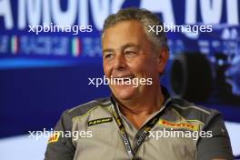 Mario Isola (ITA) Pirelli Racing Manager in the FIA Press Conference. 01.09.2023. Formula 1 World Championship, Rd 15, Italian Grand Prix, Monza, Italy, Practice Day.