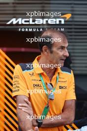 Emanuele Pirro (ITA) McLaren Driver Development Programme Leader. 01.09.2023. Formula 1 World Championship, Rd 15, Italian Grand Prix, Monza, Italy, Practice Day.