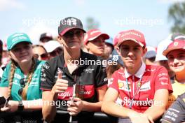 Circuit atmosphere - Alfa Romeo F1 Team fan at the FanZone Stage. 01.09.2023. Formula 1 World Championship, Rd 15, Italian Grand Prix, Monza, Italy, Practice Day.