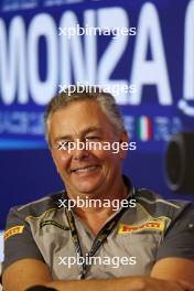 Mario Isola (ITA) Pirelli Racing Manager in the FIA Press Conference. 01.09.2023. Formula 1 World Championship, Rd 15, Italian Grand Prix, Monza, Italy, Practice Day.