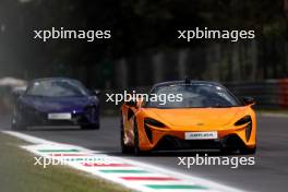McLaren Artura - Pirelli Hot Laps. 01.09.2023. Formula 1 World Championship, Rd 15, Italian Grand Prix, Monza, Italy, Practice Day.