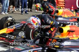 Race winner Max Verstappen (NLD) Red Bull Racing RB19 and Sergio Perez (MEX) Red Bull Racing RB19 in parc ferme. 03.09.2023. Formula 1 World Championship, Rd 15, Italian Grand Prix, Monza, Italy, Race Day.