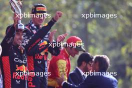 2nd place Sergio Perez (MEX) Red Bull Racing RB19. 03.09.2023. Formula 1 World Championship, Rd 15, Italian Grand Prix, Monza, Italy, Race Day.