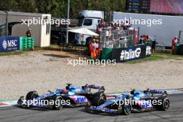 Esteban Ocon (FRA) Alpine F1 Team A523 and Pierre Gasly (FRA) Alpine F1 Team A523. 03.09.2023. Formula 1 World Championship, Rd 15, Italian Grand Prix, Monza, Italy, Race Day.