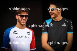 Pierre Gasly (FRA), Alpine F1 Team and Esteban Ocon (FRA), Alpine F1 Team  02.09.2023. Formula 1 World Championship, Rd 15, Italian Grand Prix, Monza, Italy, Qualifying Day.